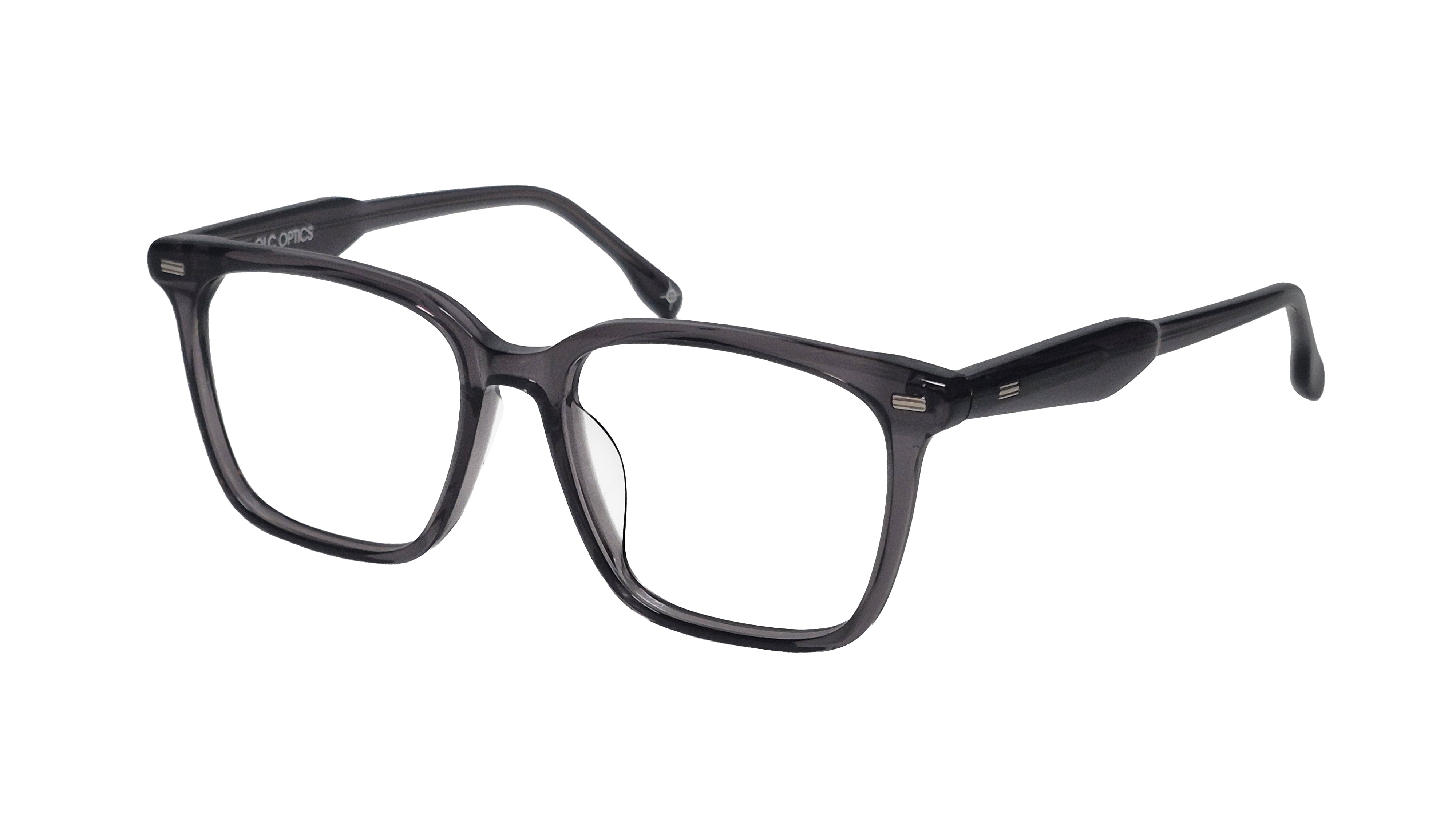 Lenox eyeglasses in Grey Tortoise - side view