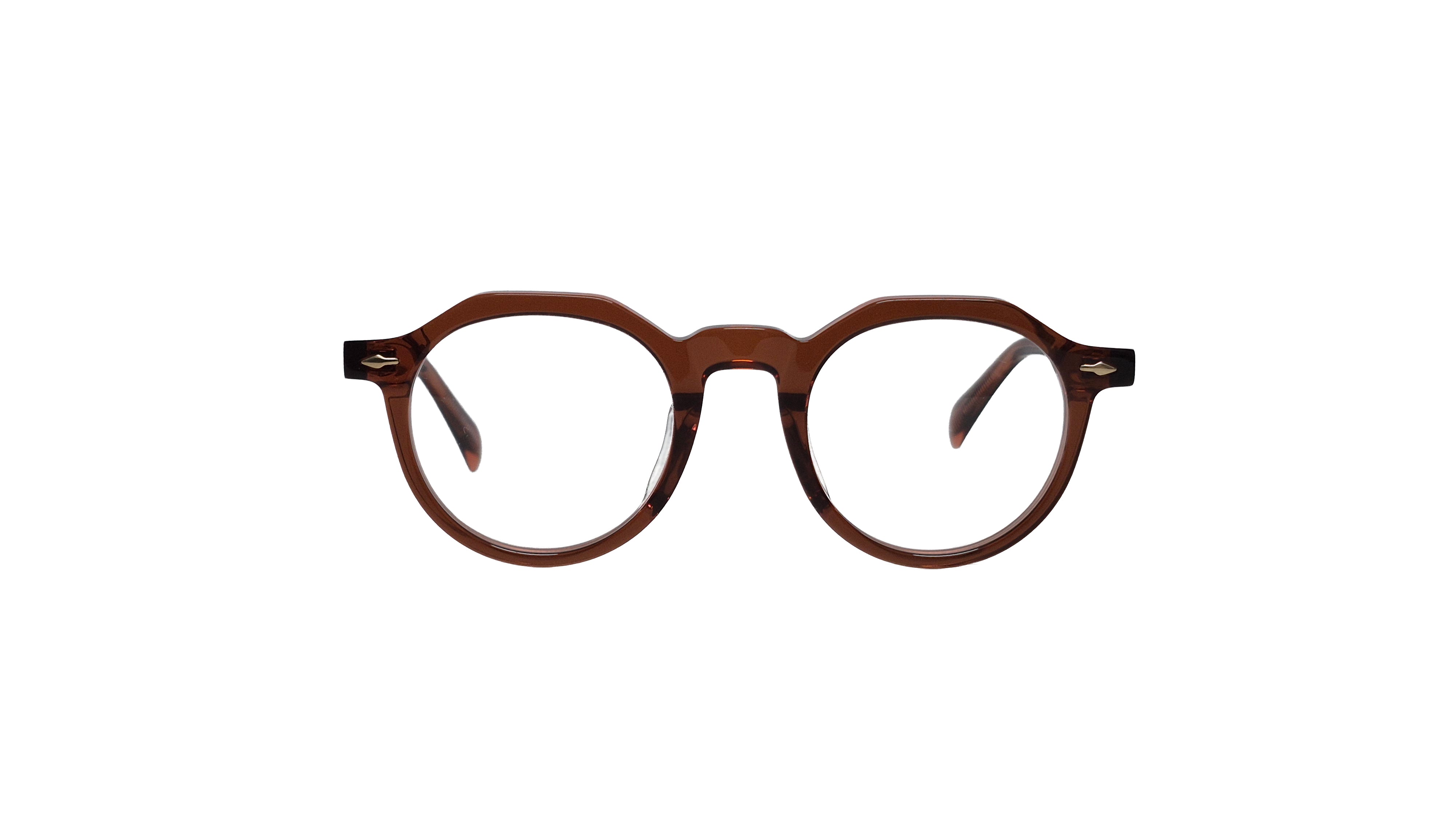 Nono eyeglasses in Brown Crystal - front view