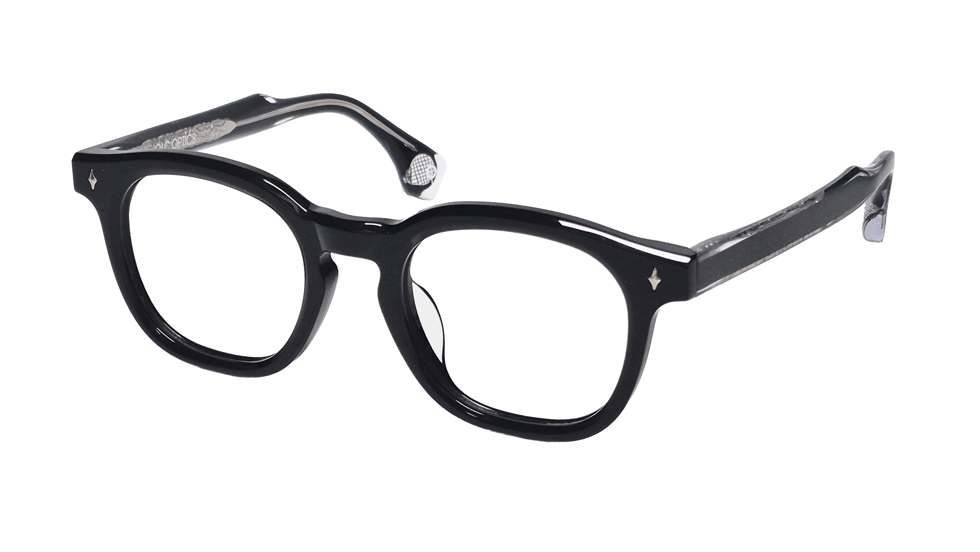 Renwick eyeglasses in Black - side view